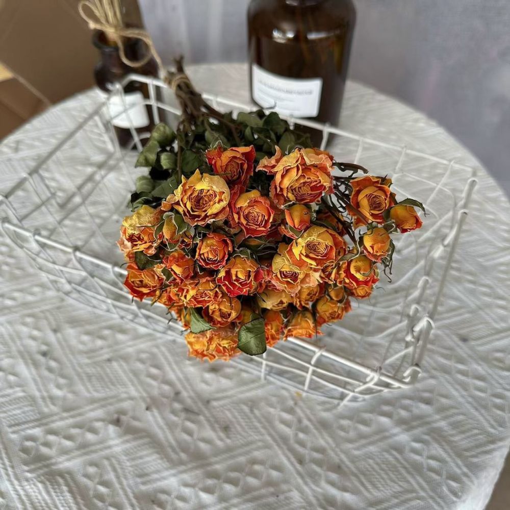 Resin Craft Ideas - Prawdziwe, sterylizowane róże, suszone kwiaty, naturalna