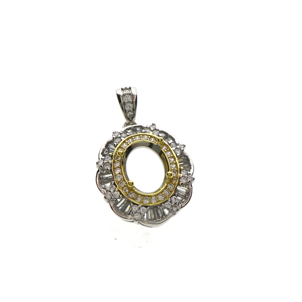 Wiele rozmiarów owalna ramka z – Bezels Set Pendant recenzja i cena