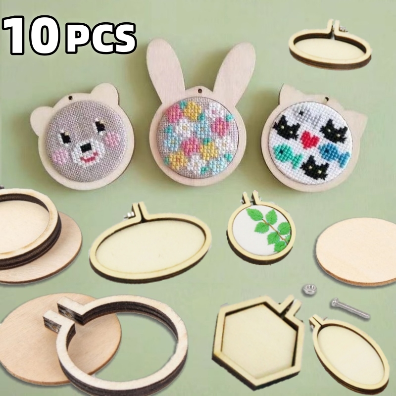 10 sztuk Mini obręcz do haftow – Wood Ring Blank recenzja i cena