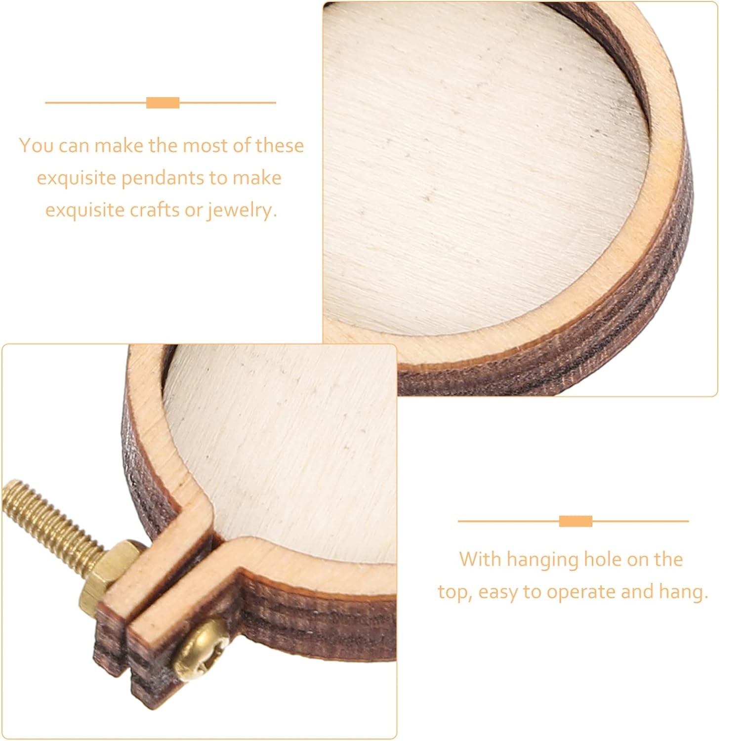 10 sztuk Mini obręcz do haftow – Wood Ring Blank recenzja i cena