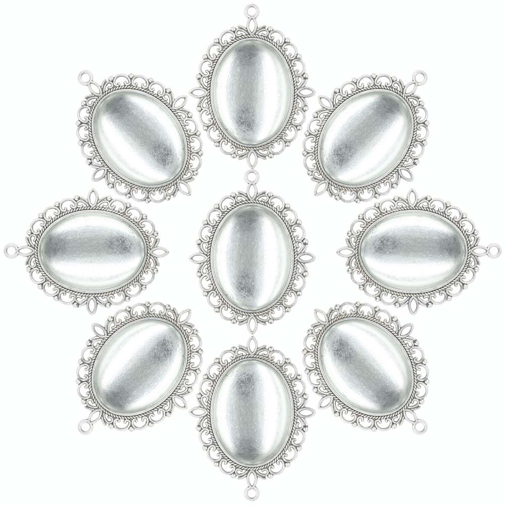 ZHUBI 2 pc dwustronne owalne B – Bezels Set Pendant recenzja i cena