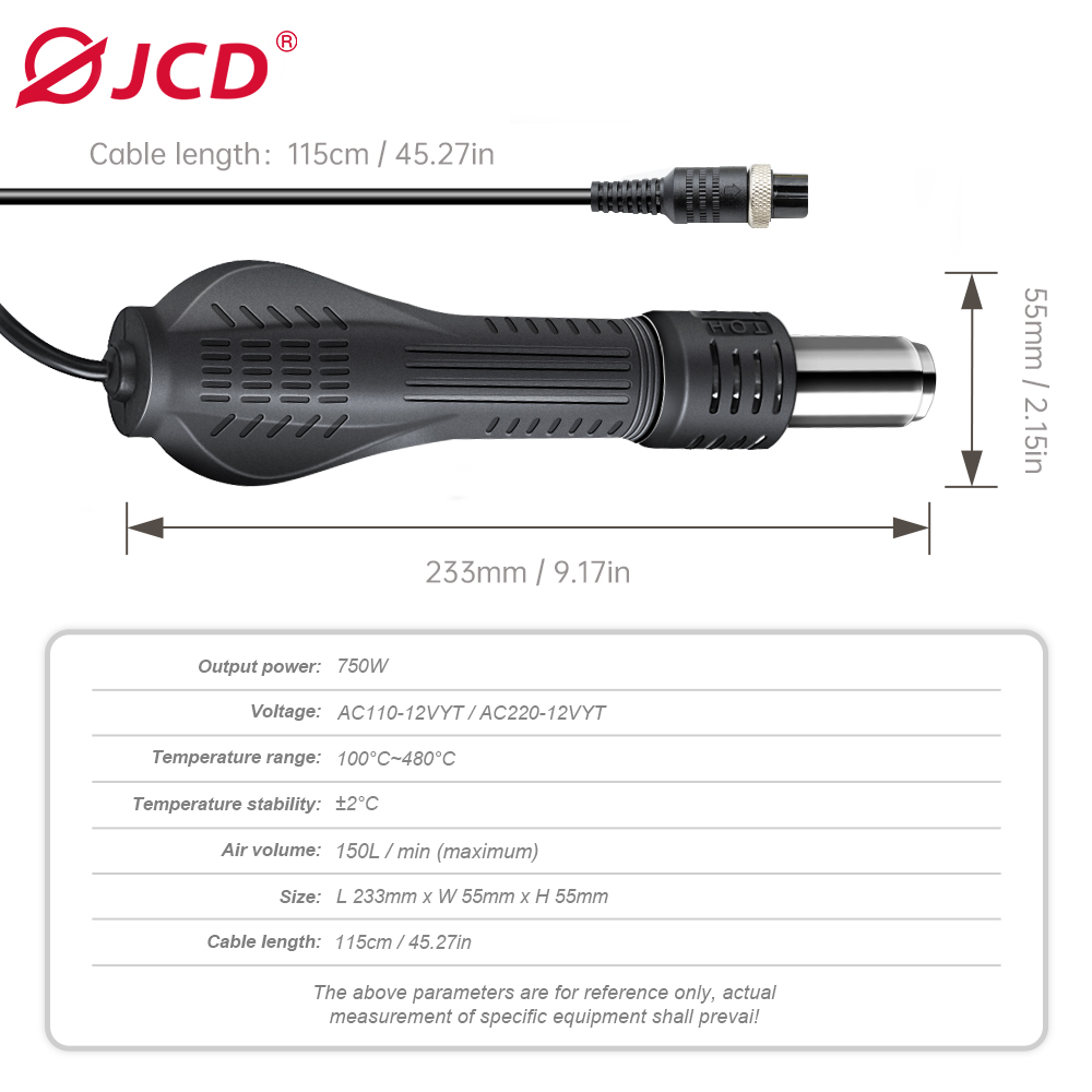 JCD – pistolet do nagrzewania  – Heat Gun Small recenzja i cena